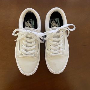 White Vans - Women Size 5.5